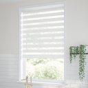  Classy Homes Zebra Roller Blind 52x50 In., White 