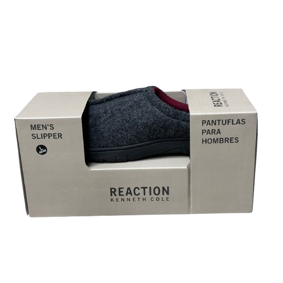 Kenneth Cole Men Mule Slipper Charcoal, Large