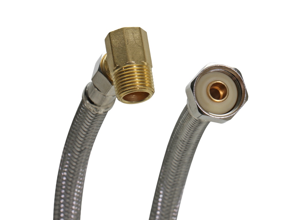 ****Fluidmaster Braided Dishwasher Connector 3/8 Comp X 1/2 FIP 60 Length, Stainless Steel