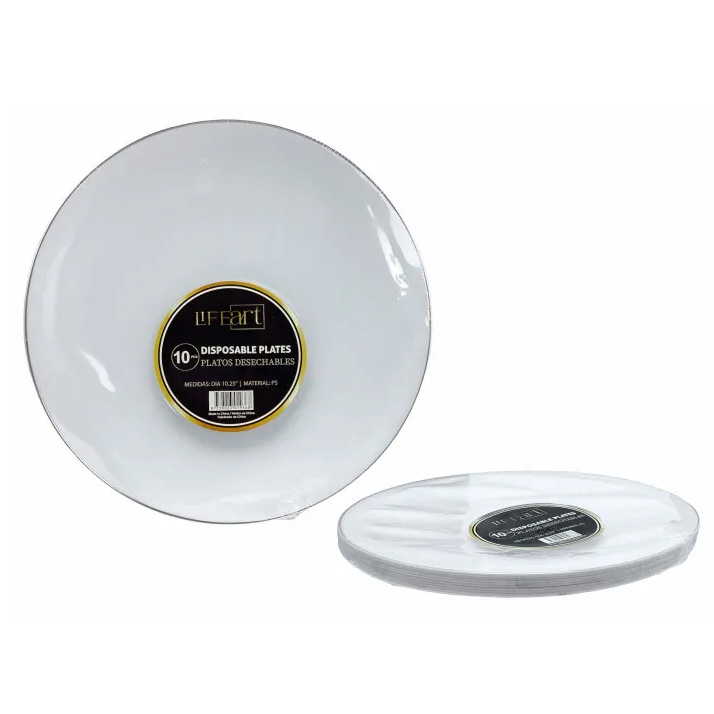Life Art Disposable Plates - Set of 10
