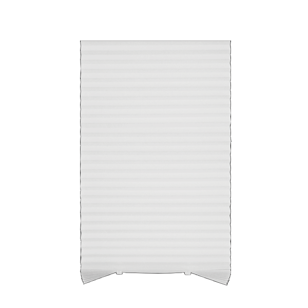 ****Kenneth Cole Temporary Pleated Blinds, White/48x90''