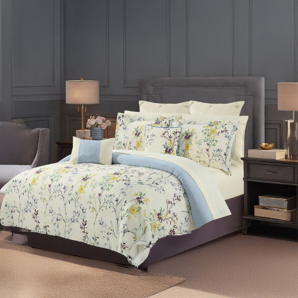 Forrest Lake Hazel 11pc Queen Comforter Set, MultiColour