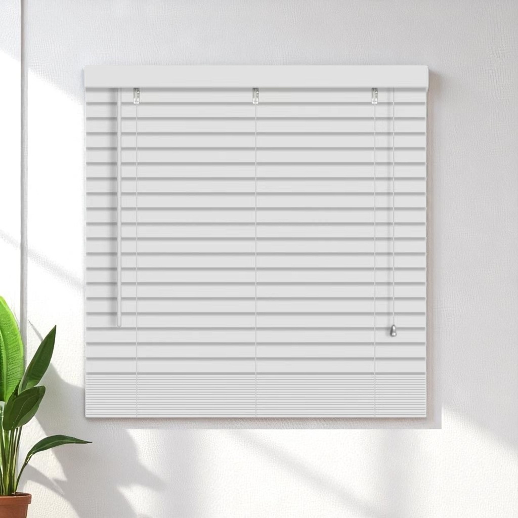 ****Kenneth Cole Paulownia Wood Venetian Blinds 72 x 90.5 In. (183x230cm) White