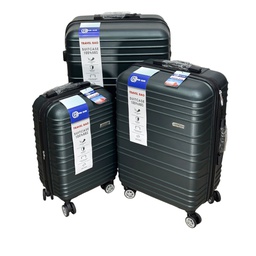 [060-1451581] Clipper Club Luggage Set, Dark Green