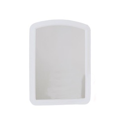 [20-0410] Erias Home Designs Macau Framed Wall Mirror 16 In. W. x 22 In. H, White